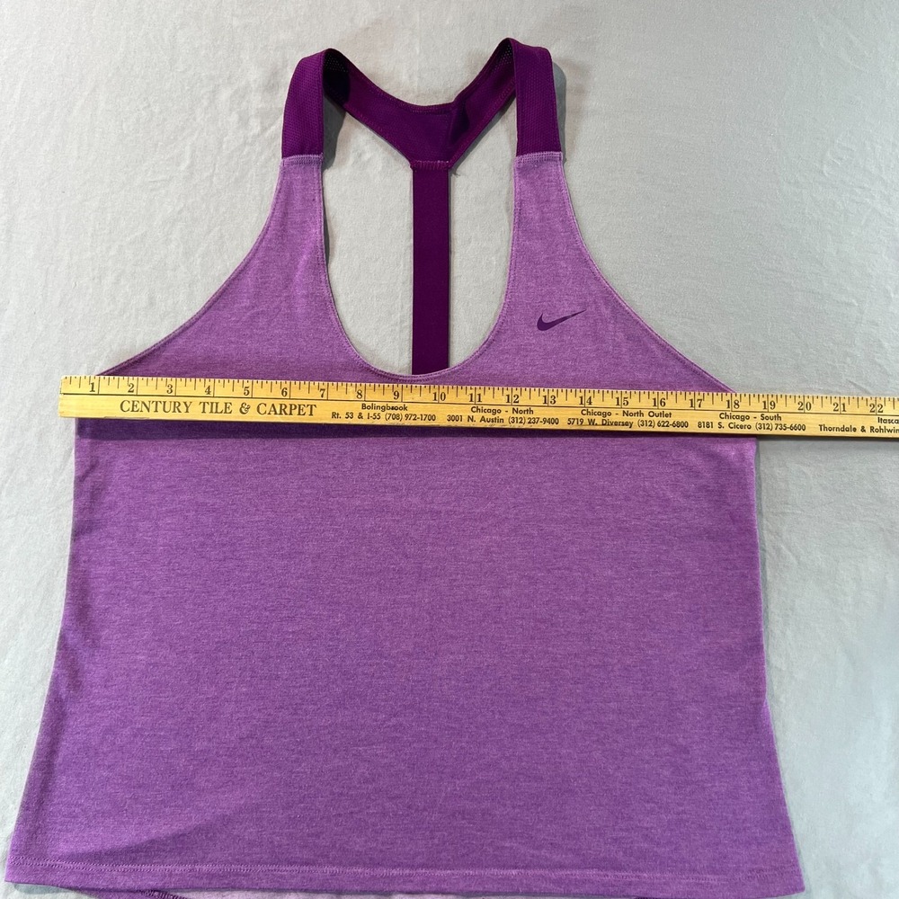 Nike Dri-FIT Women's Racerback Tank Top Purple Sleeveless Athletic Shirt Size‎ M - Picture 4 of 6